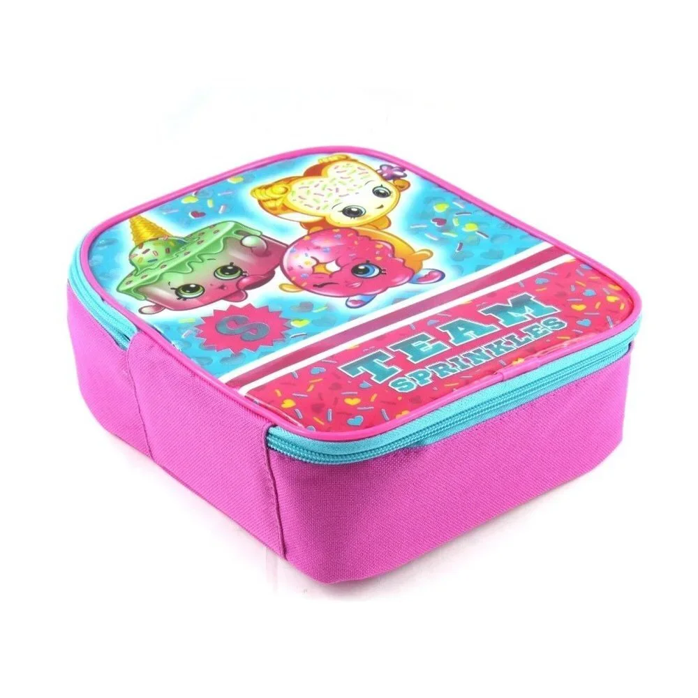 Shopkins D'Lish Donut & Fairy Crumbs Insulated Girls Lunch Tote Bag New